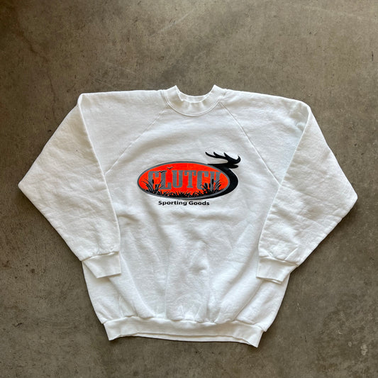 L Rework White Crewneck