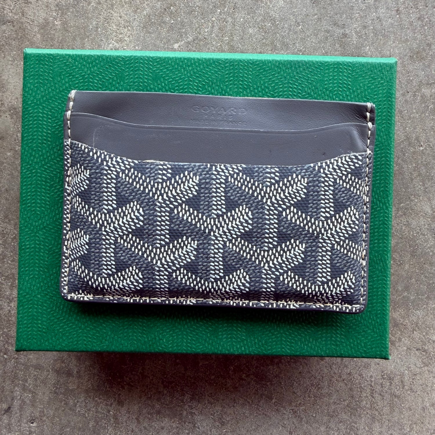 Goyard St Sulpice Card Holder Gray