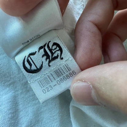 L Green/White Chrome Hearts Crosses Tee