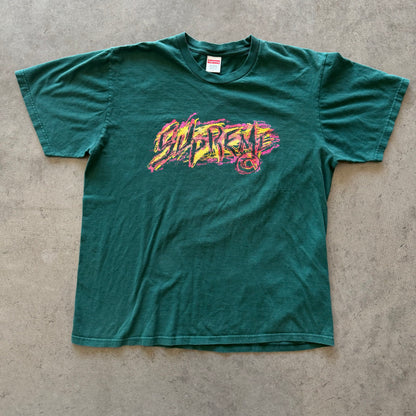 L Supreme Scratch Logo Tee Green
