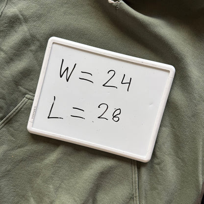 L 90s Nike Center Swoosh Hoodie Olive