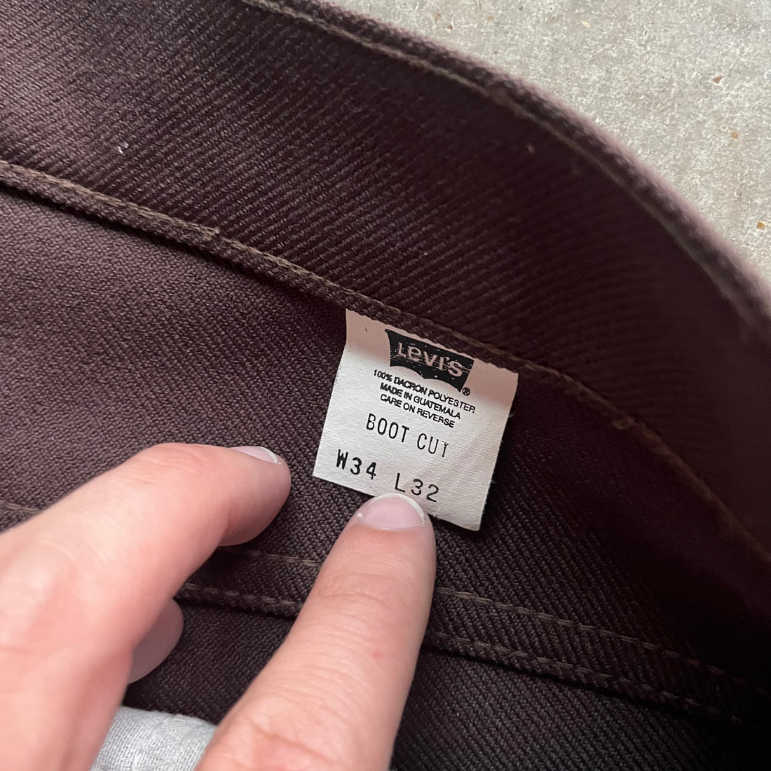 34x32 90s Brown Levis Bottoms