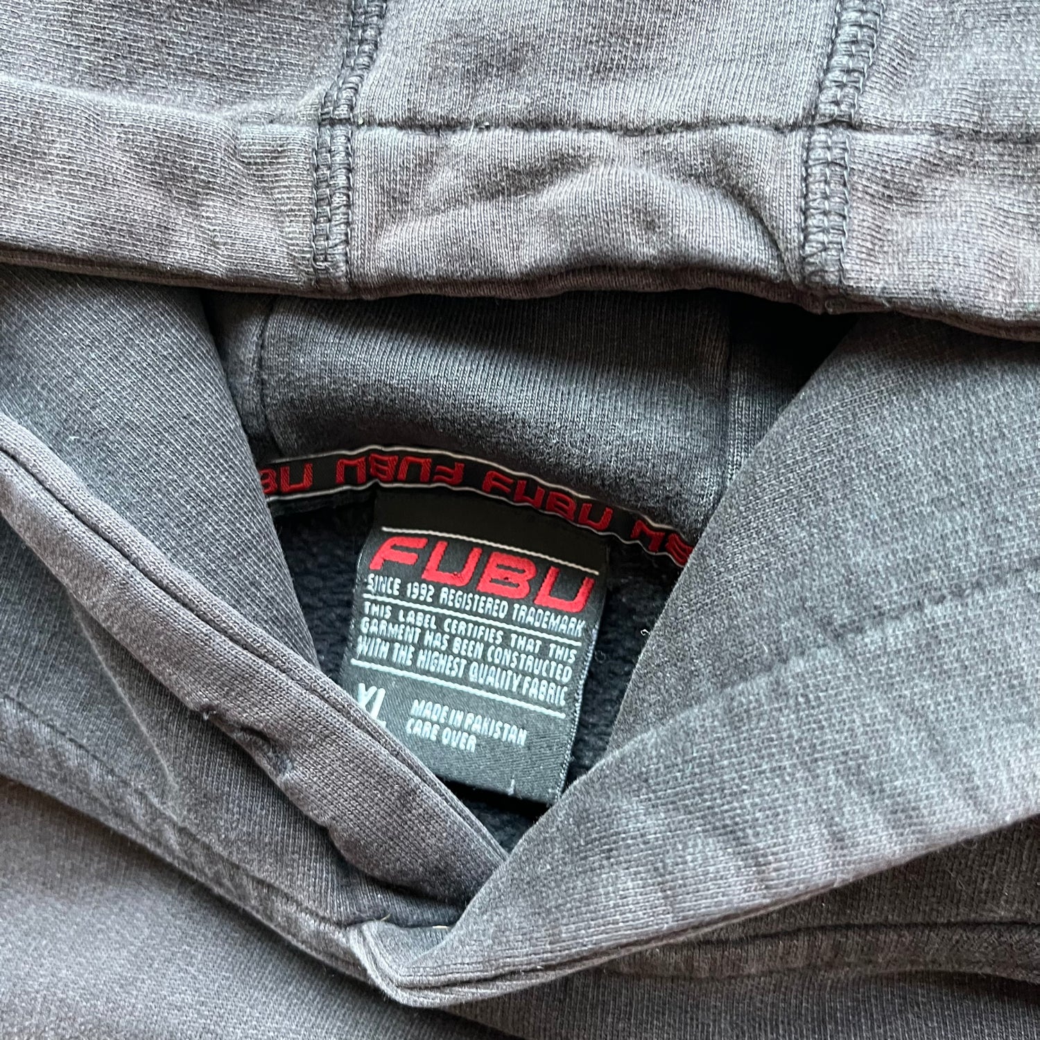 XL Y2K Black Fubu Hoodie