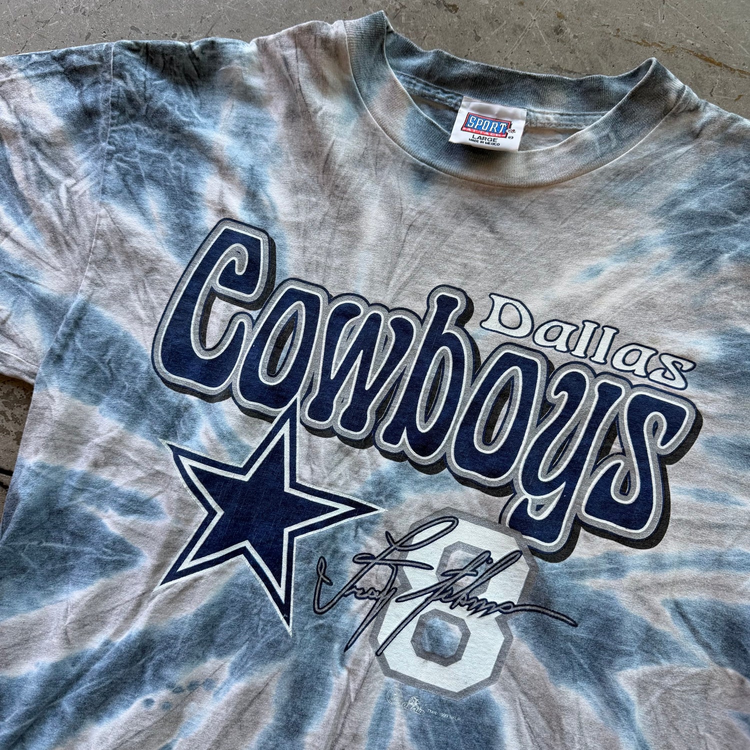 L 99 Dallas Cowboys Tye Dye Tee