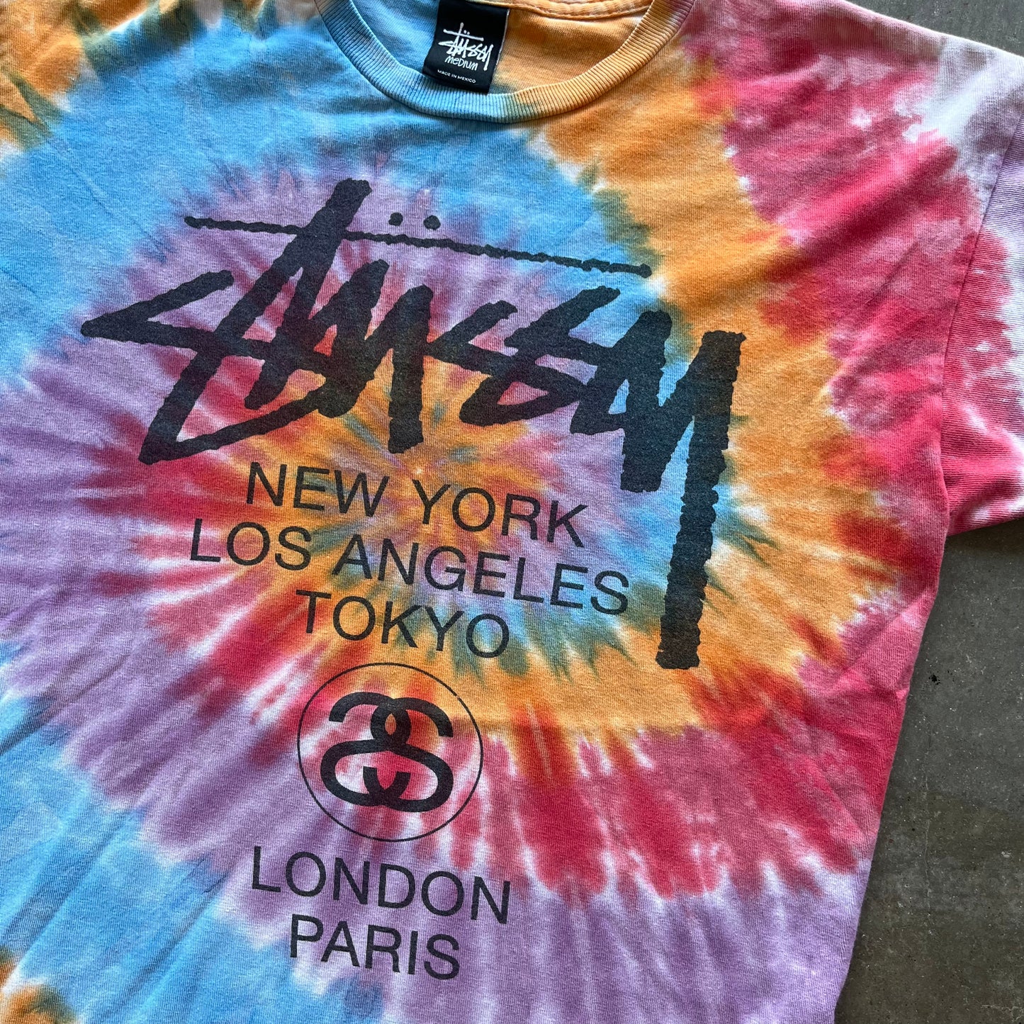 M Tye Dye Stussy Tee