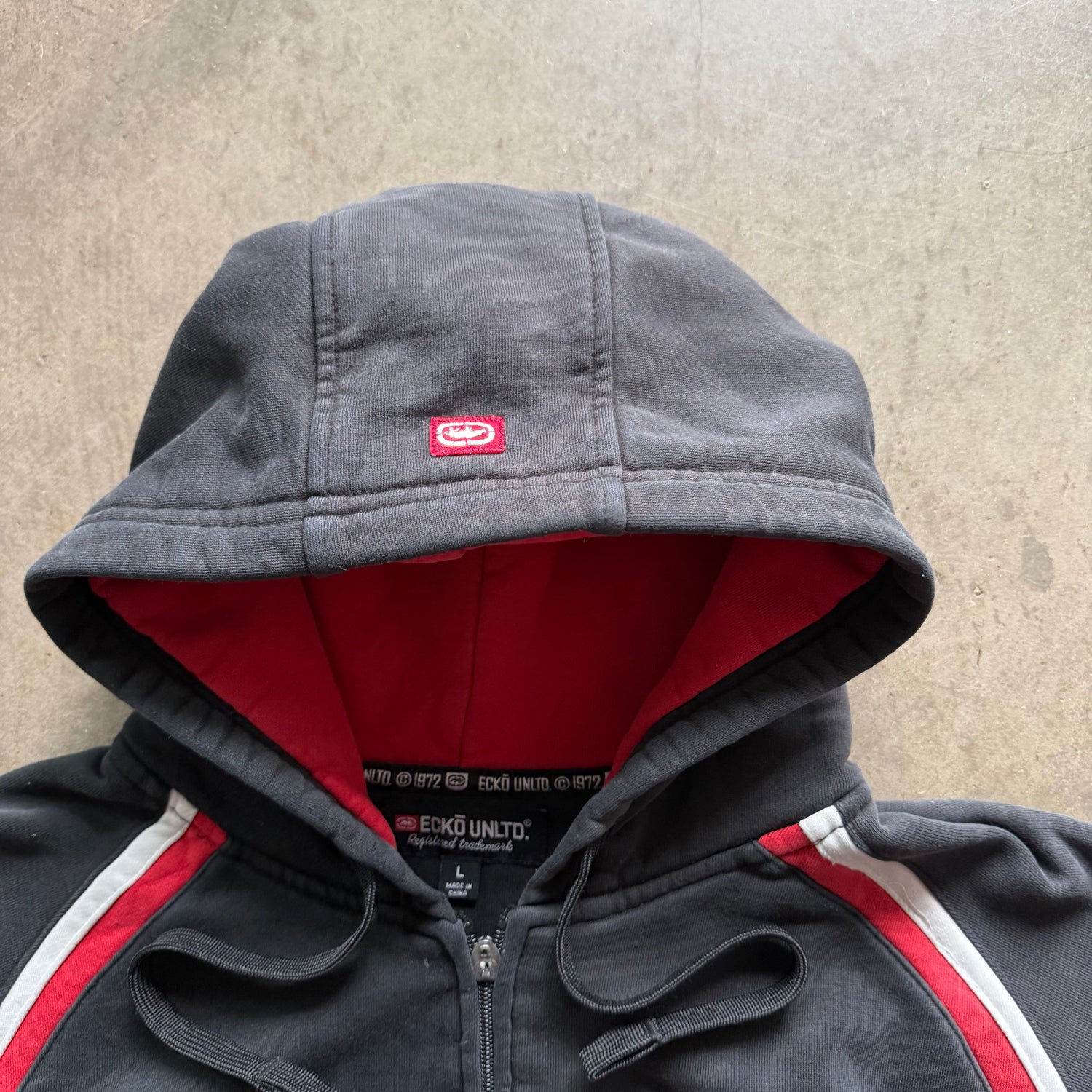L Y2K Ecko Full Zip Hoodie