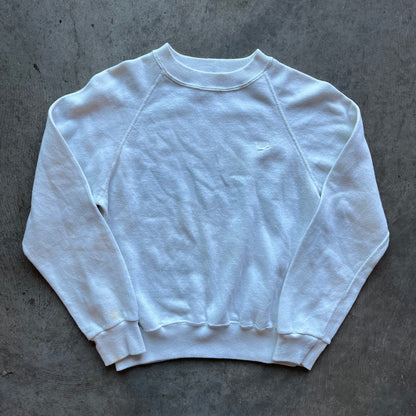 M 80s White Nike Crewneck
