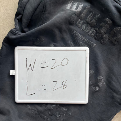 L Black Sparkle Evisu Hoodie