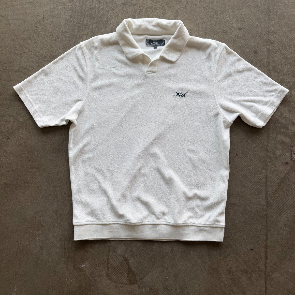 M Kith Terry Cloth Polo White