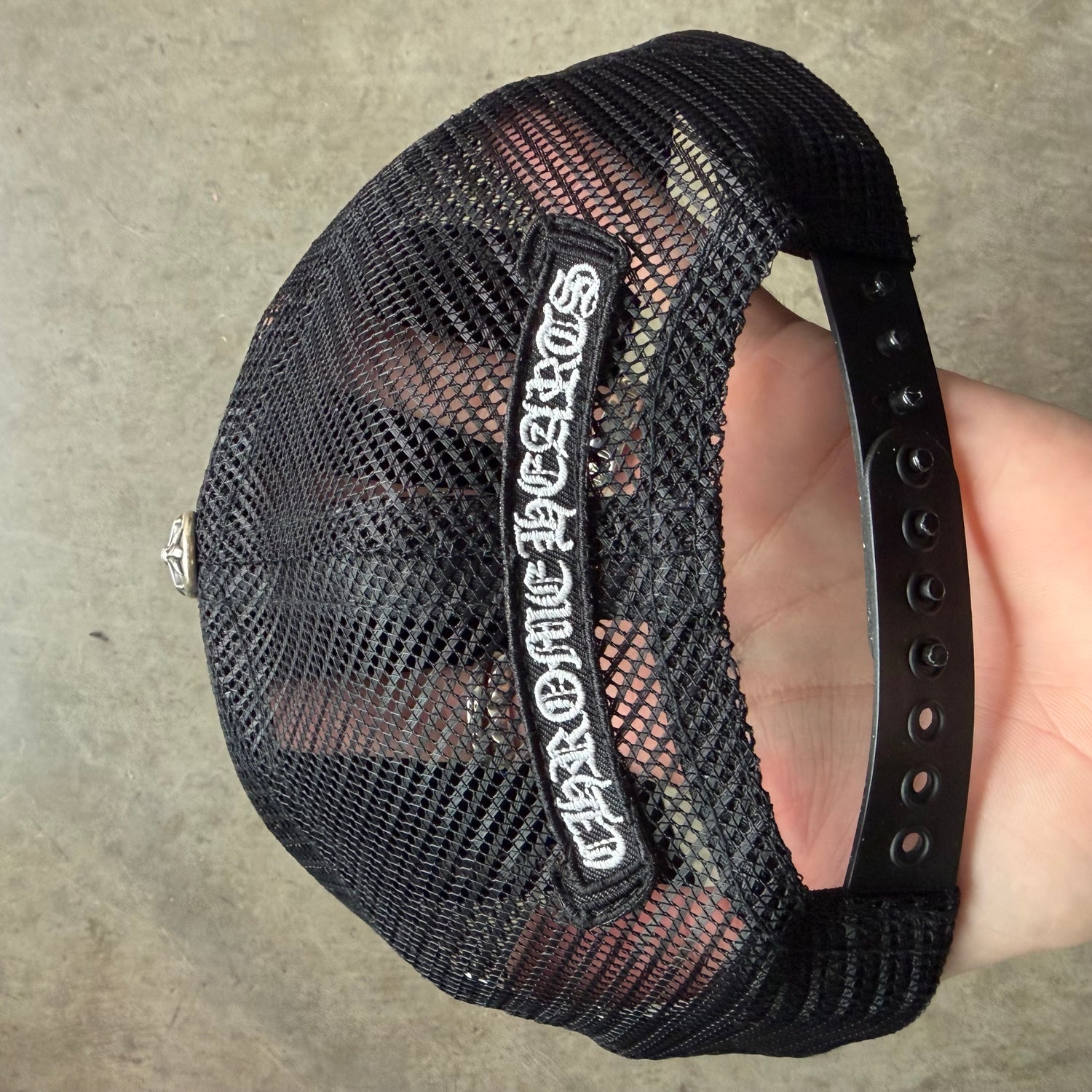 Chrome Hearts Camo Triple Cross Patch Trucker Hat