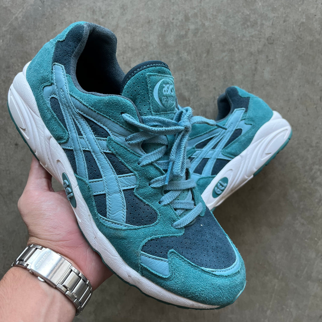 10.5 Used ASICS Gel Diablo Blue