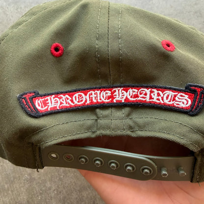 Green Chrome Hearts Hollywood Hat