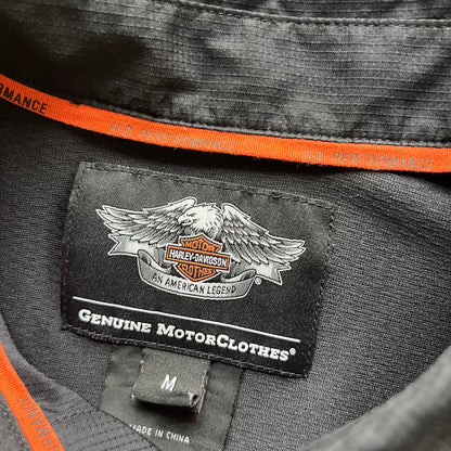 M 00s Harley Davidson Button Up