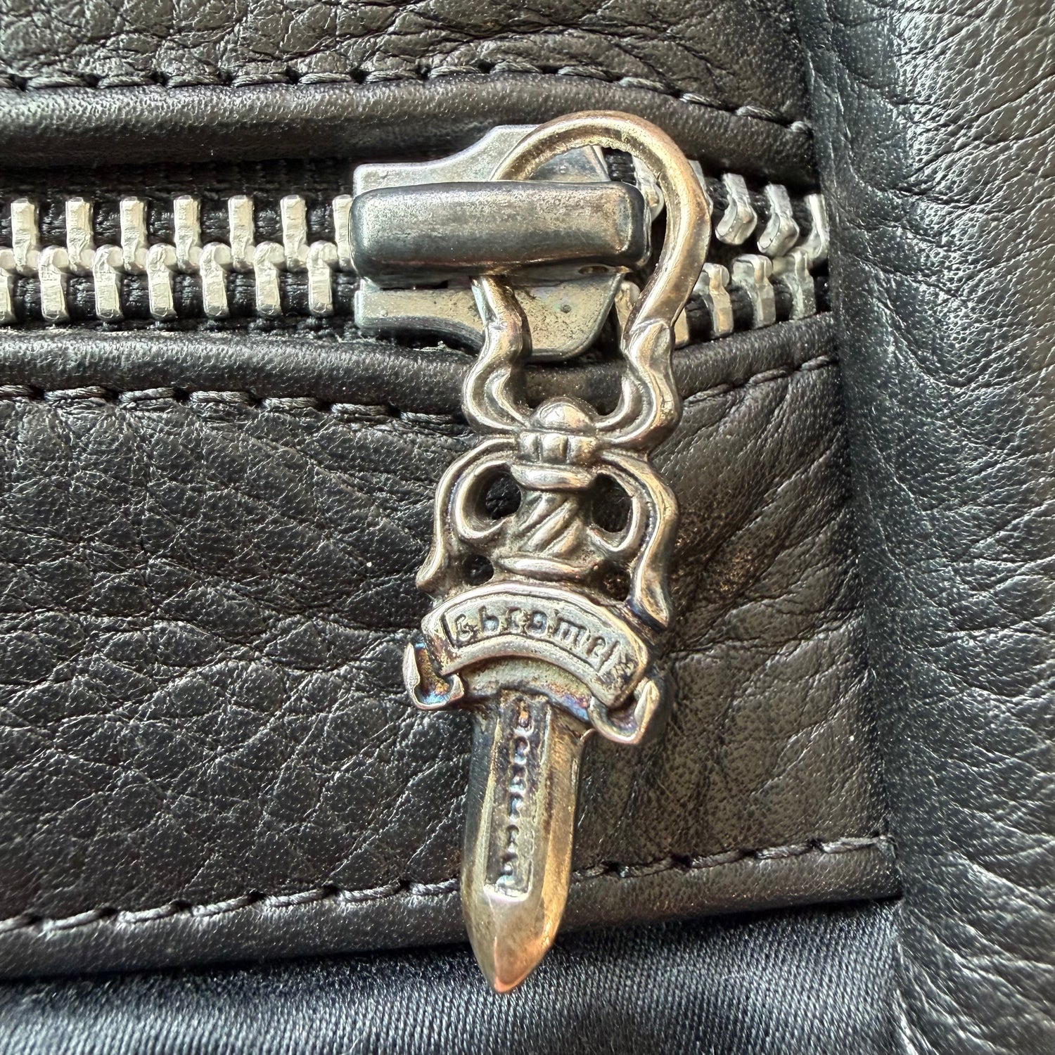 S Chrome Hearts Leather Vest