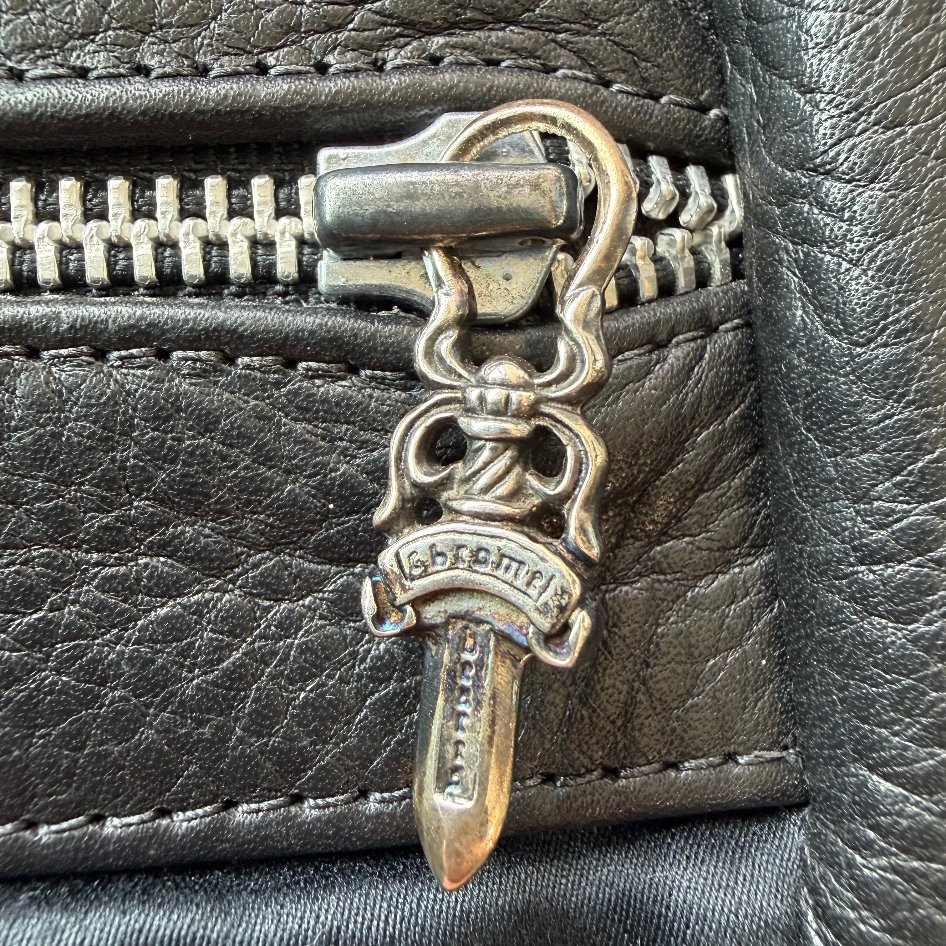 S Chrome Hearts Leather Vest