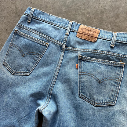 34x34 90s Faded Orange Tab Levis 517