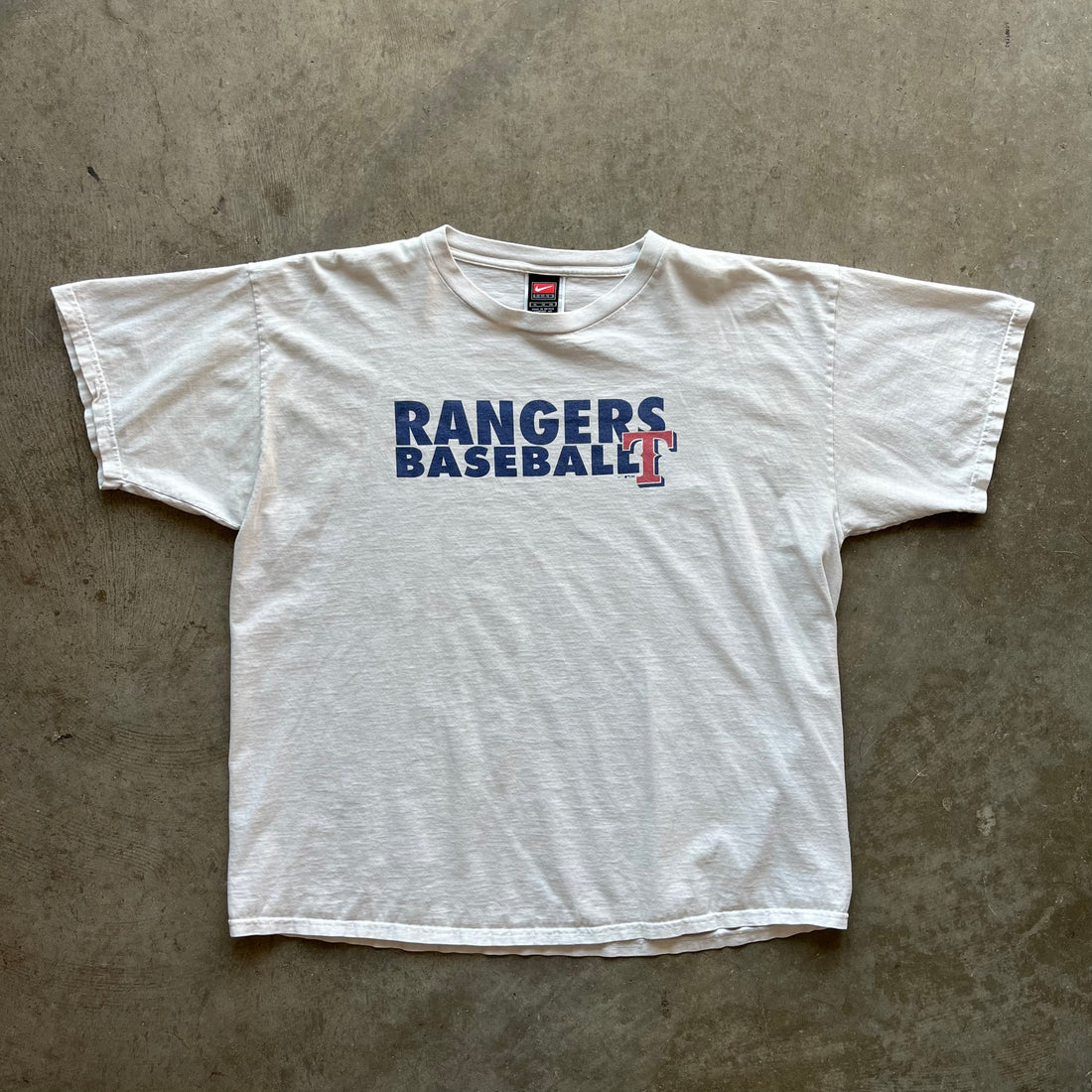 XL 00s Nike Rangers Baseball Tee