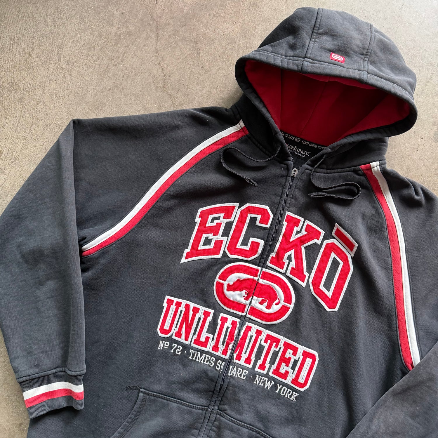 L Y2K Ecko Full Zip Hoodie