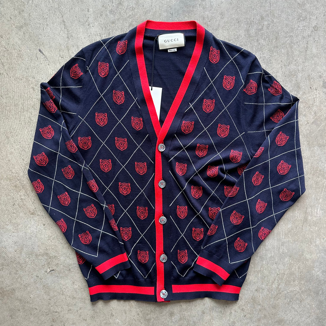 L Gucci Tiger Cardigan