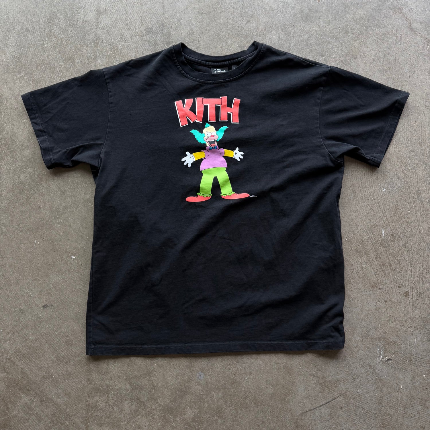 L Kith Simpsons Krusty the Clown Tee Black