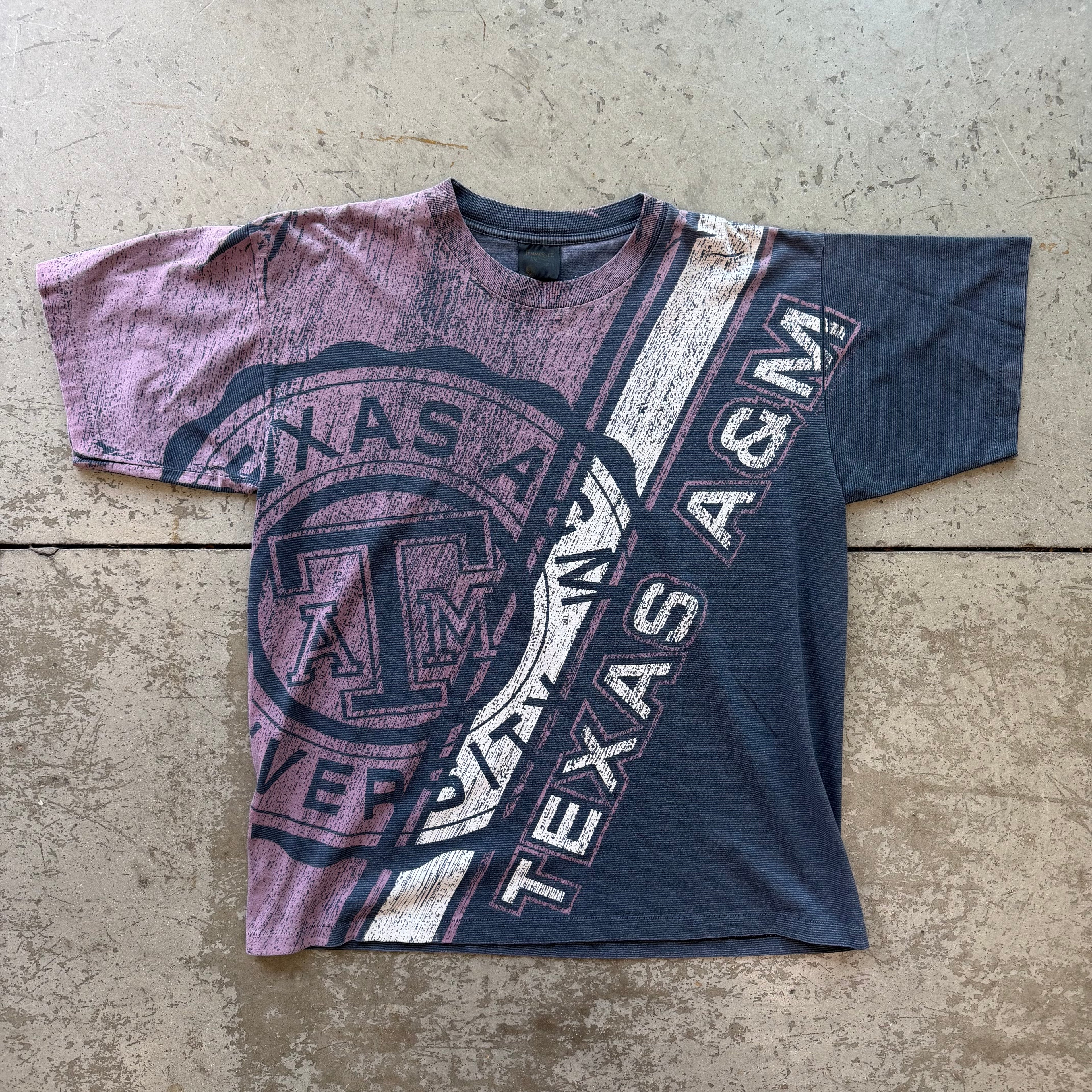 XL 90s Texas A&amp;M AOP Tee