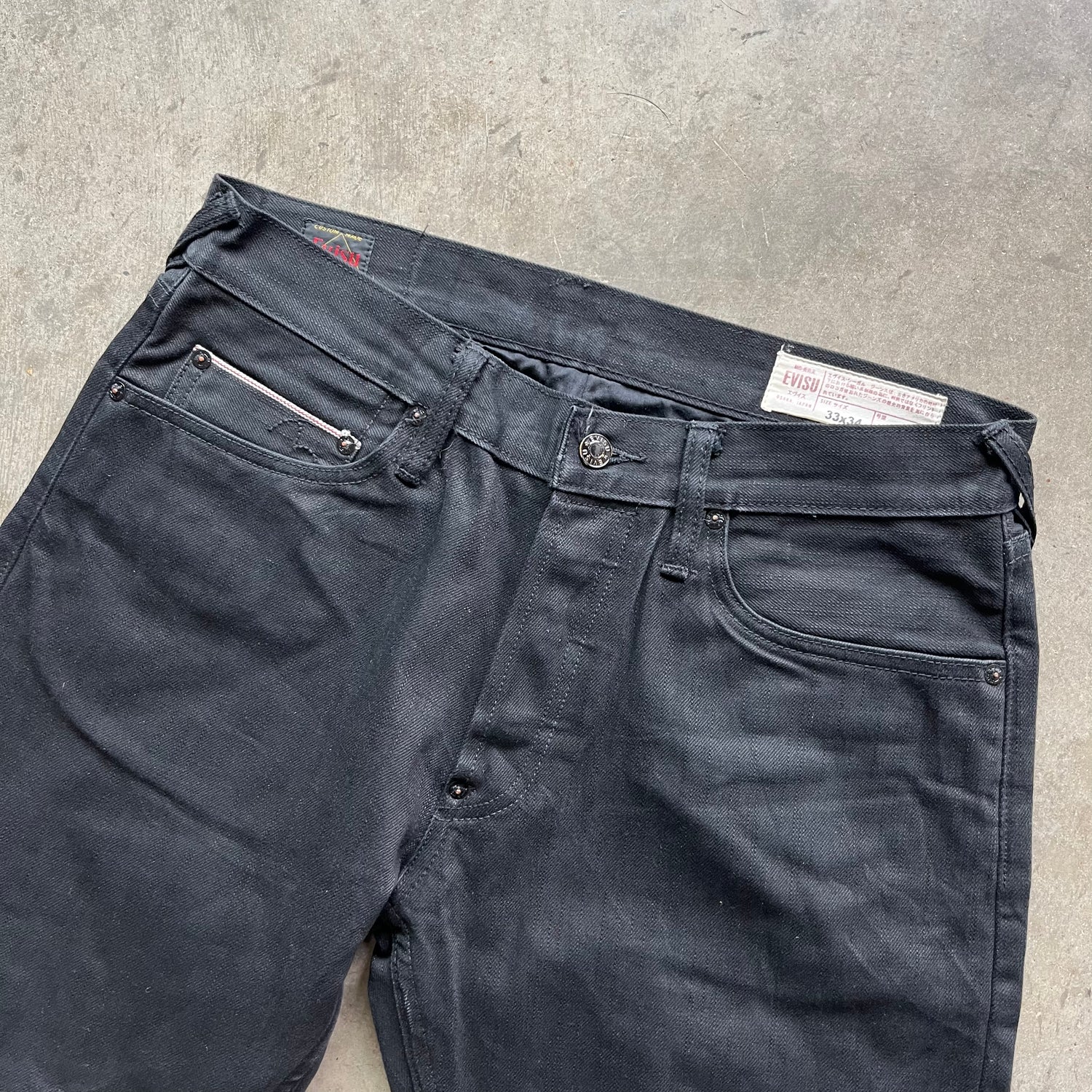 32x30 Black Evisu Jeans