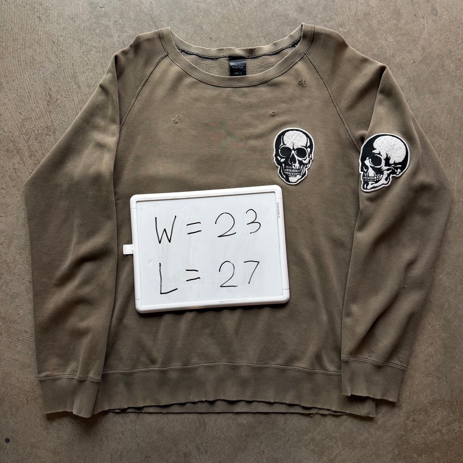 L Number Nine Double Skull Crewneck