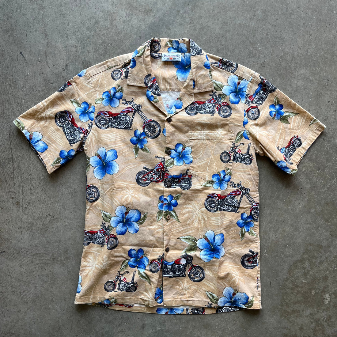L 00s Motorcycle Button Up