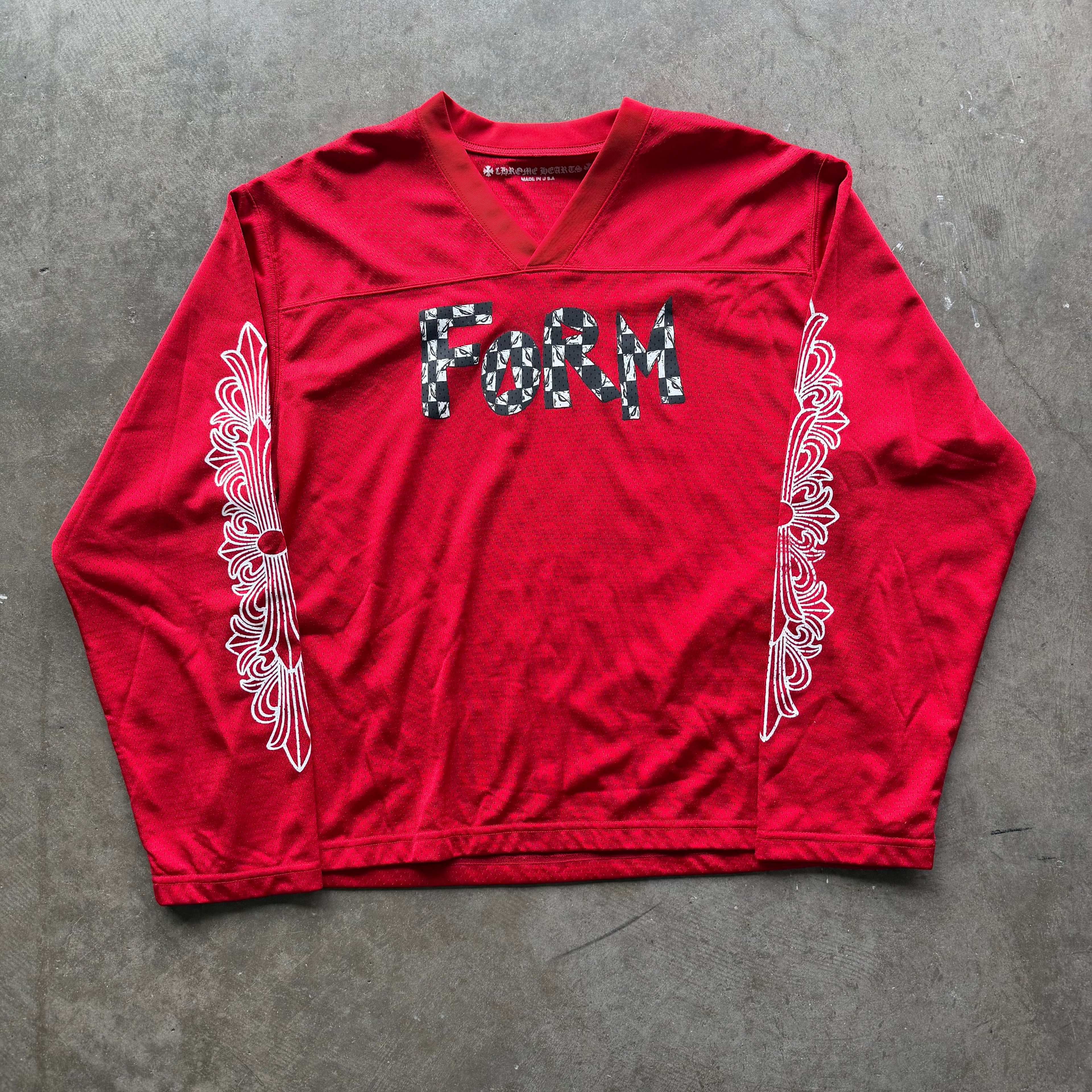 L Chrome Hearts Matty Boy Mesh Jersey Red
