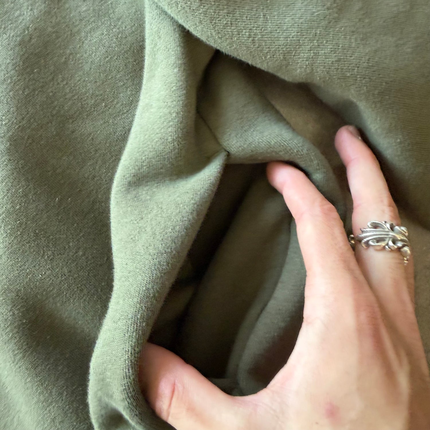 XL FOG Essentials Olive Crewneck