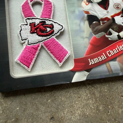 Jamaal Charles 2013 Topps Breast Cancer Awareness Patch Card