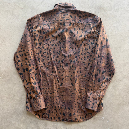 L Prada Cheetah Print Button Up
