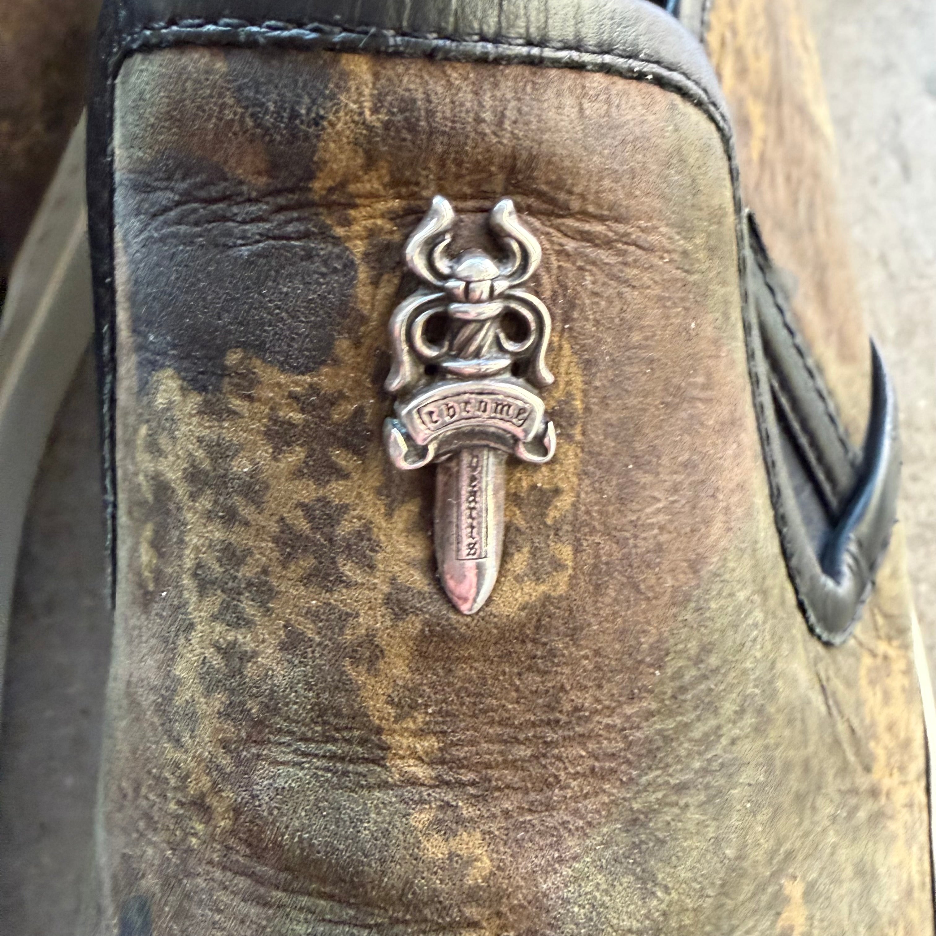 8 Used Chrome Hearts Dagger Slip On Sneaker