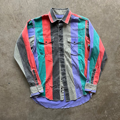 XL 90s Striped Wrangler Button Up