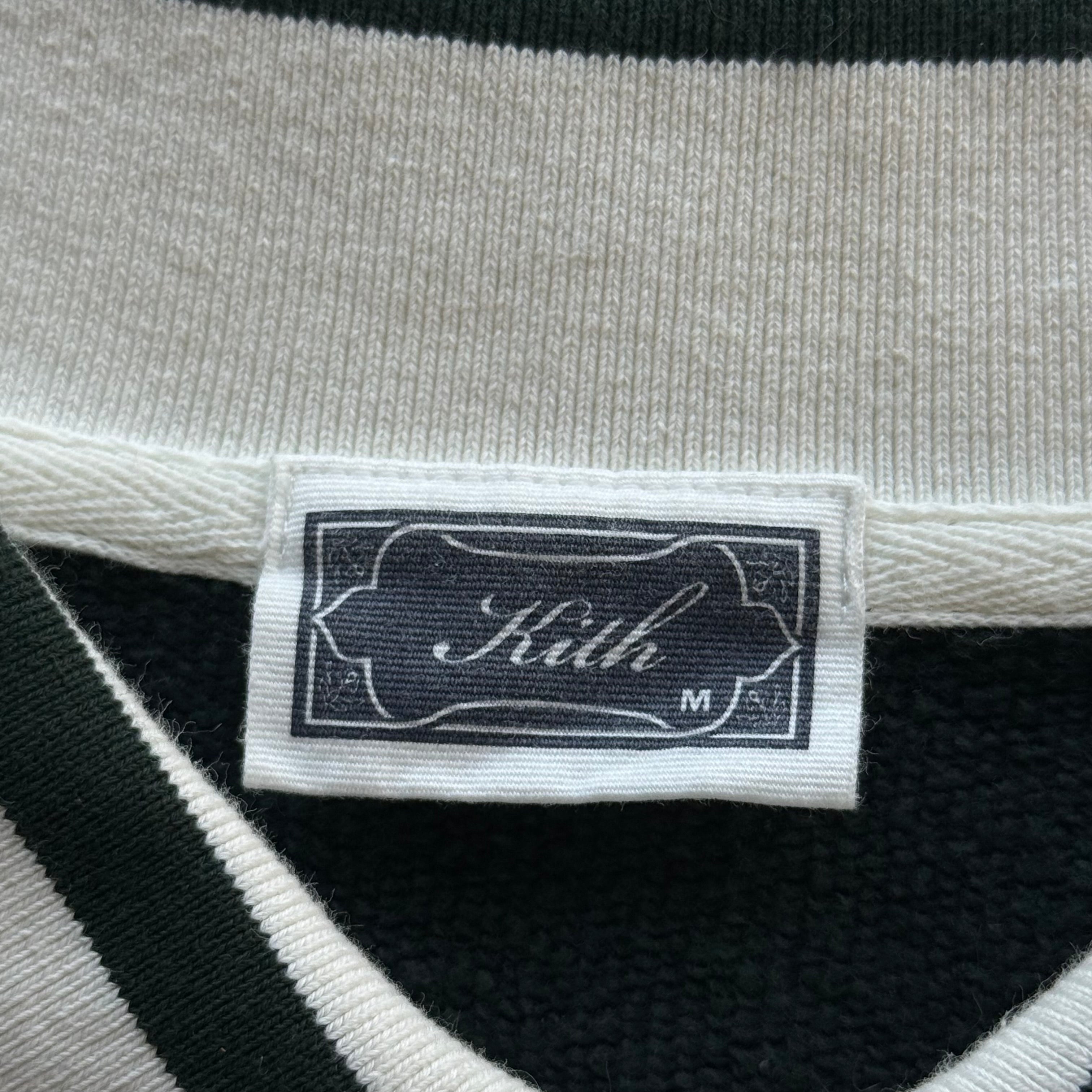 M Kith Script Nelson Collared Pullover Green