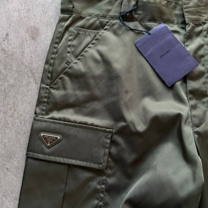 36w Nylon Olive Prada Pants
