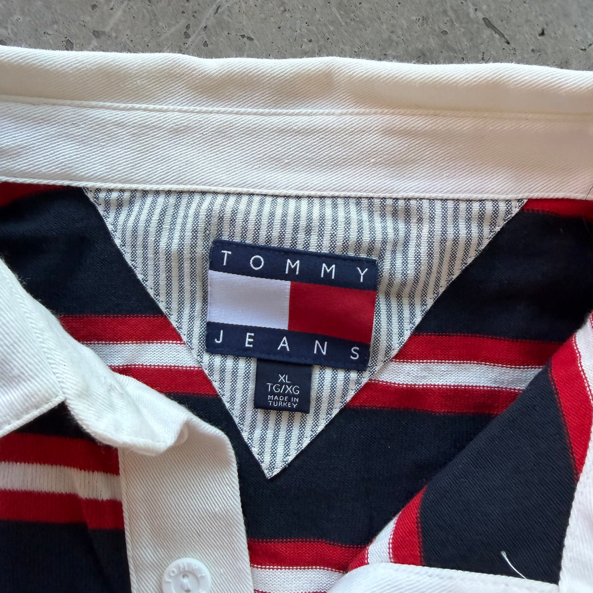 XL 90s Tommy Hilfiger Rugby Polo