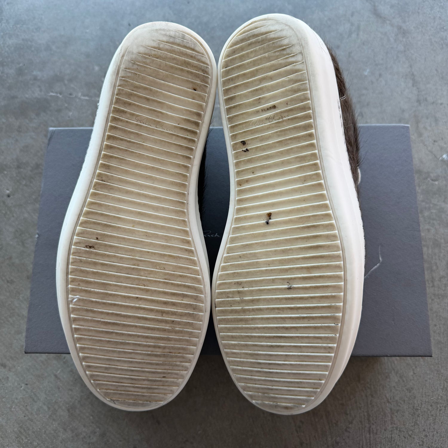 Rick Owens Vintage Sneaker Brown Fur