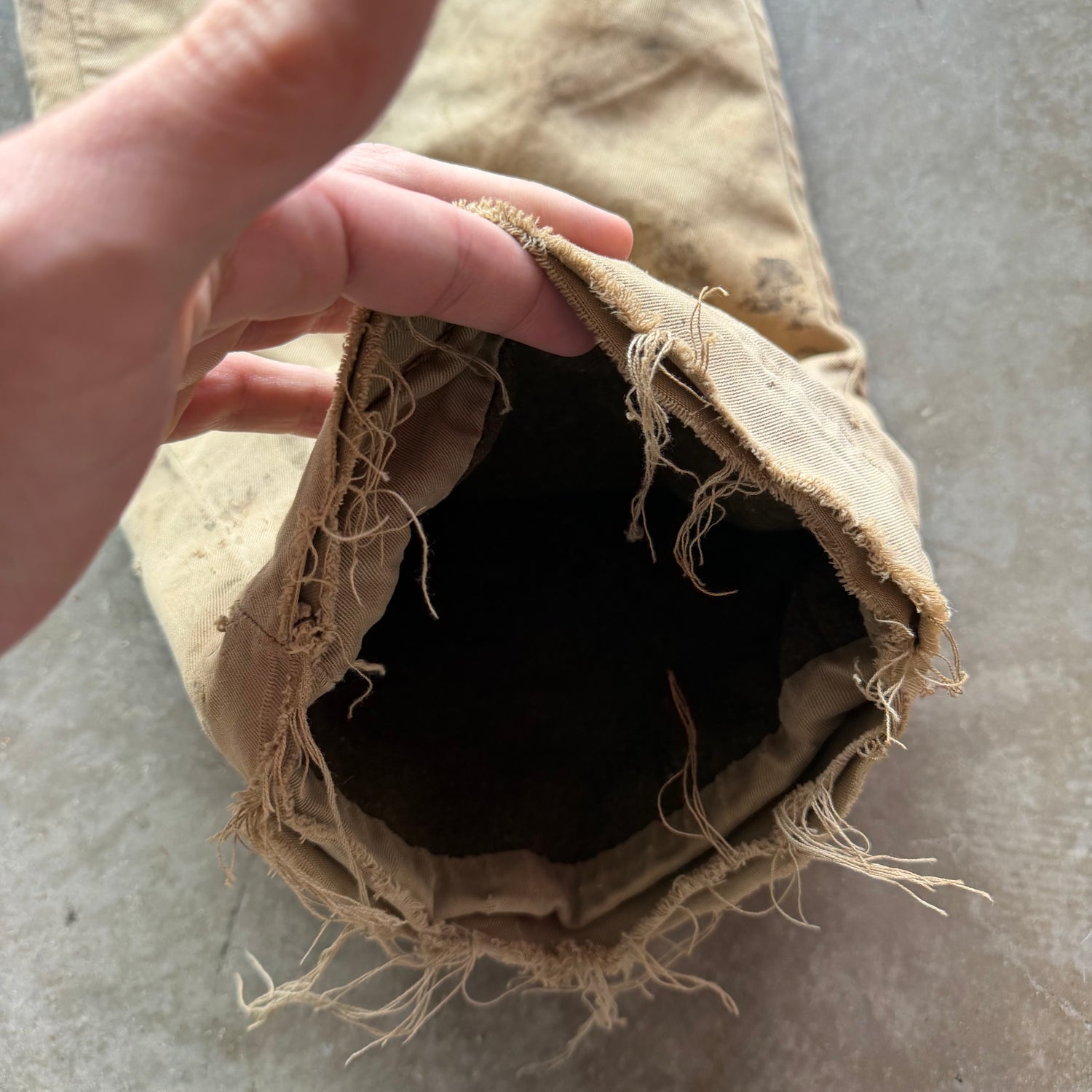 34x30 1940s Dickies Army Cloth Wool Lined Pants