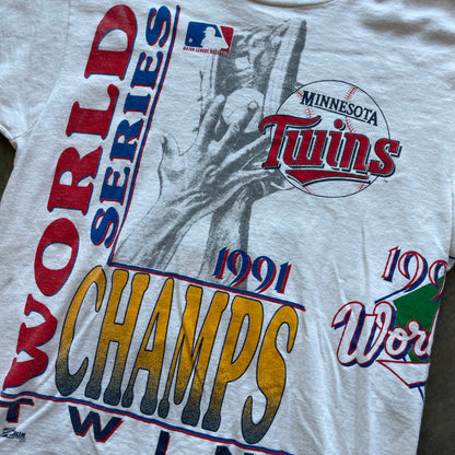 L 91 World Series Twins Tee