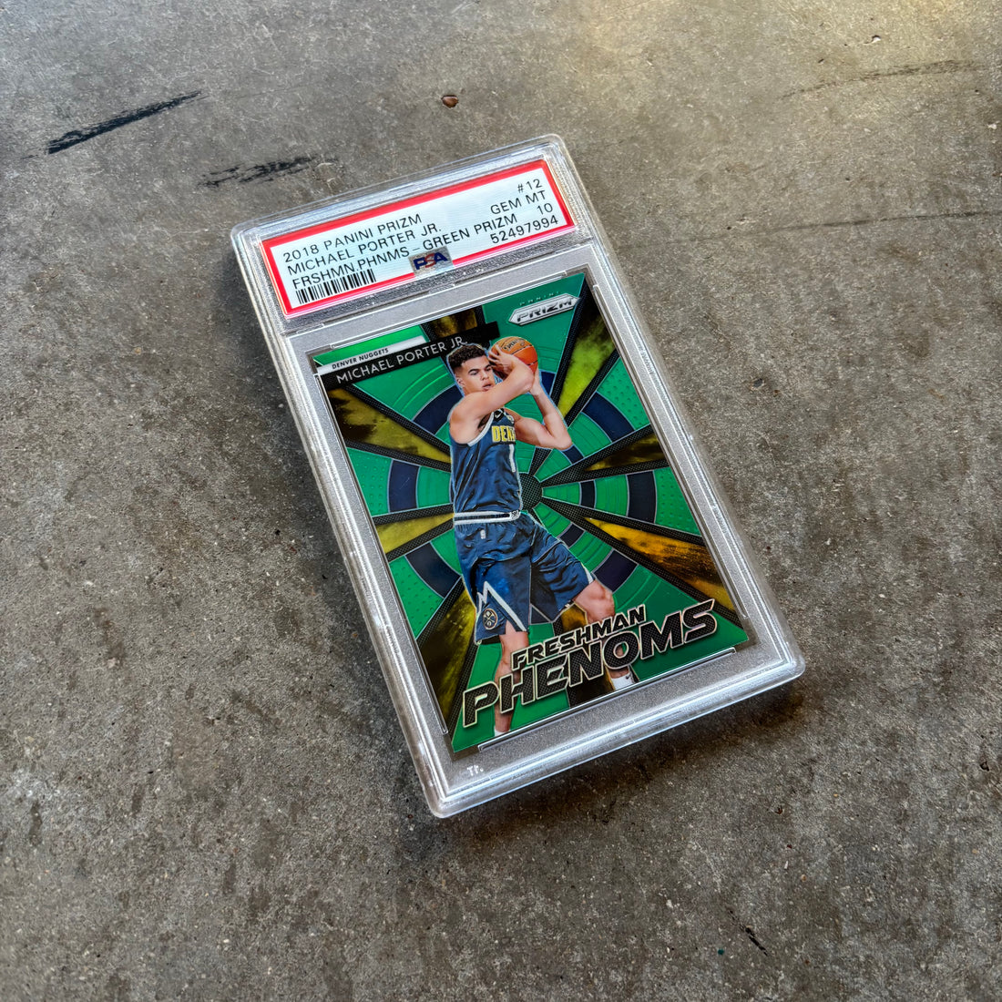 Michael Porter Jr. 2018 Panini Prizm Green PSA 10