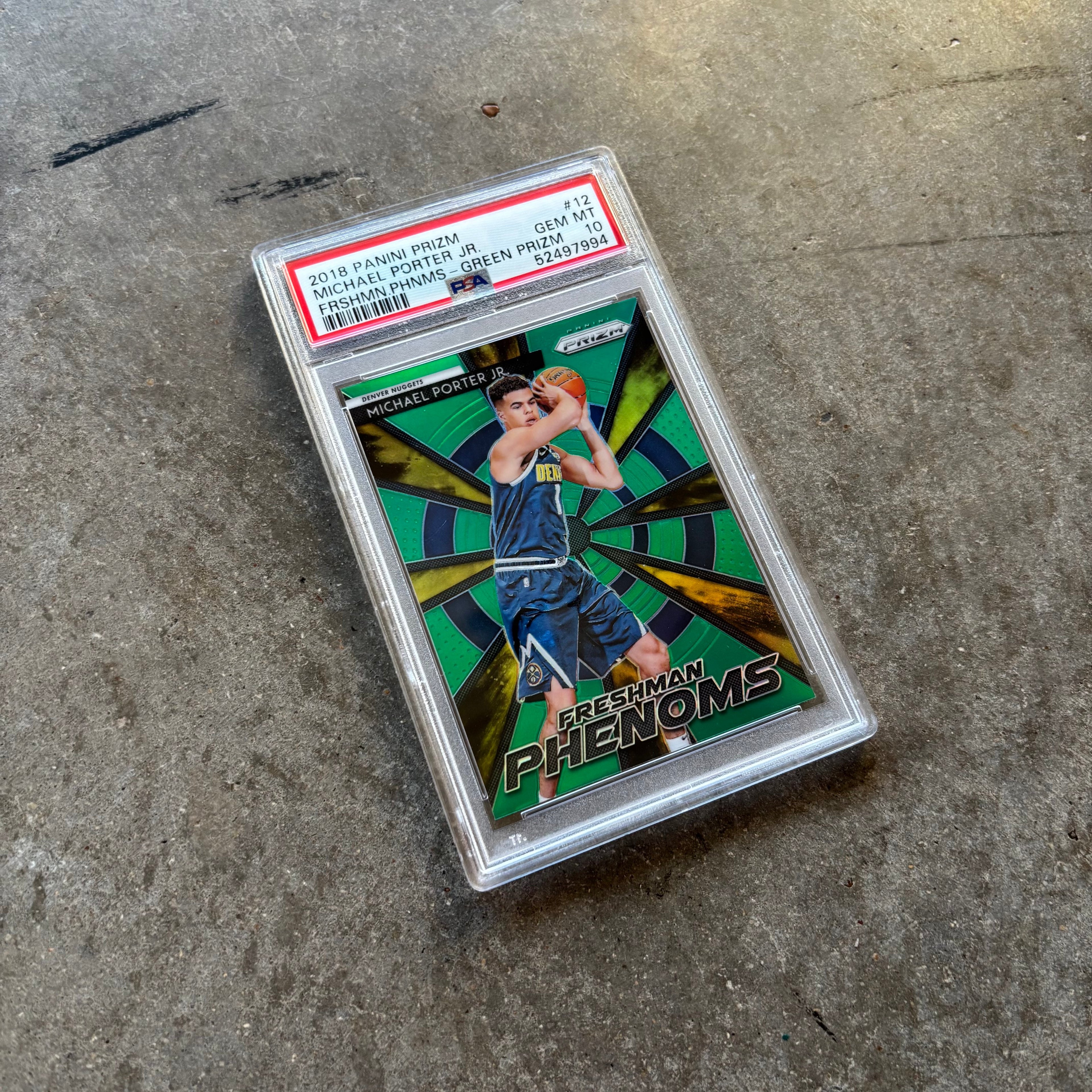 Michael Porter Jr. 2018 Panini Prizm Green PSA 10