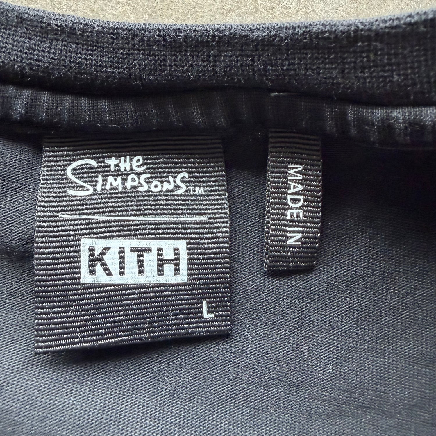 L Kith Simpsons Krusty the Clown Tee Black