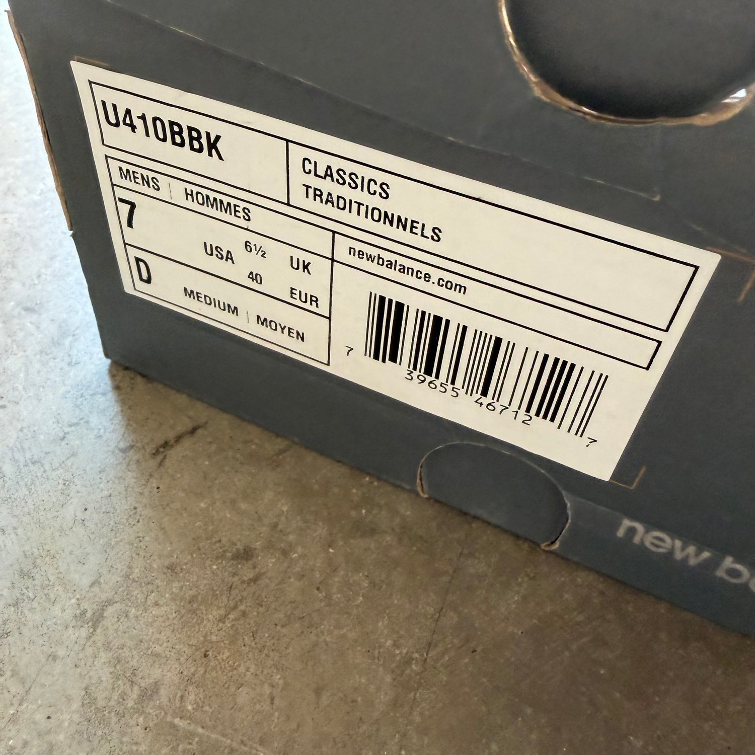 7 New Balance U410V1 Black