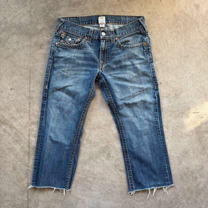34x24 Cropped True Religion Jeans