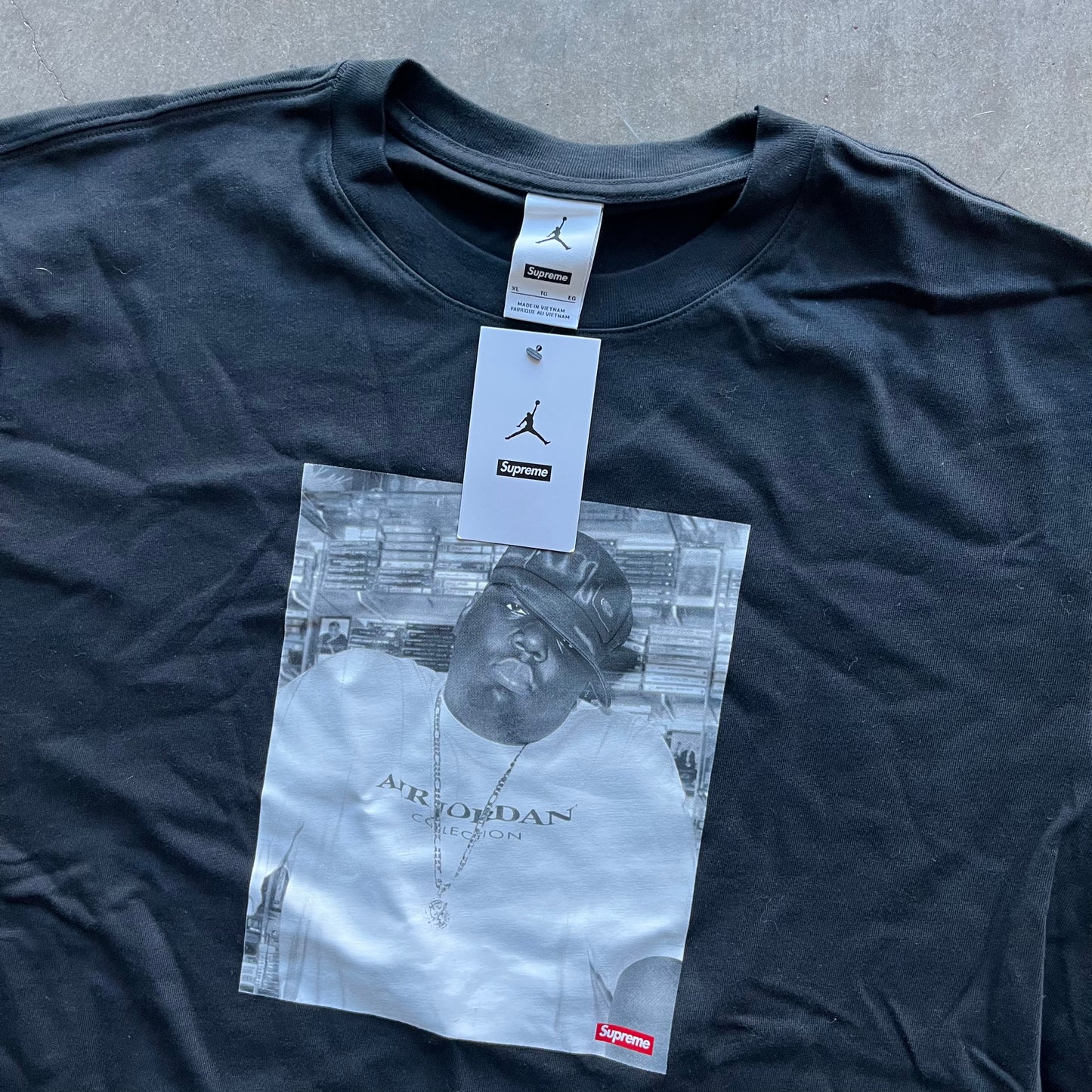 XL Brand New Jordan x Biggie Supreme Tee