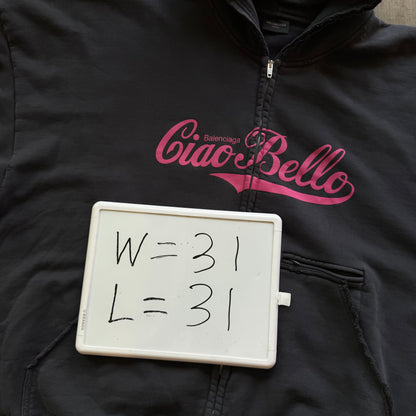 L Balenciaga Ciao-Bello Full Zip Hoodie