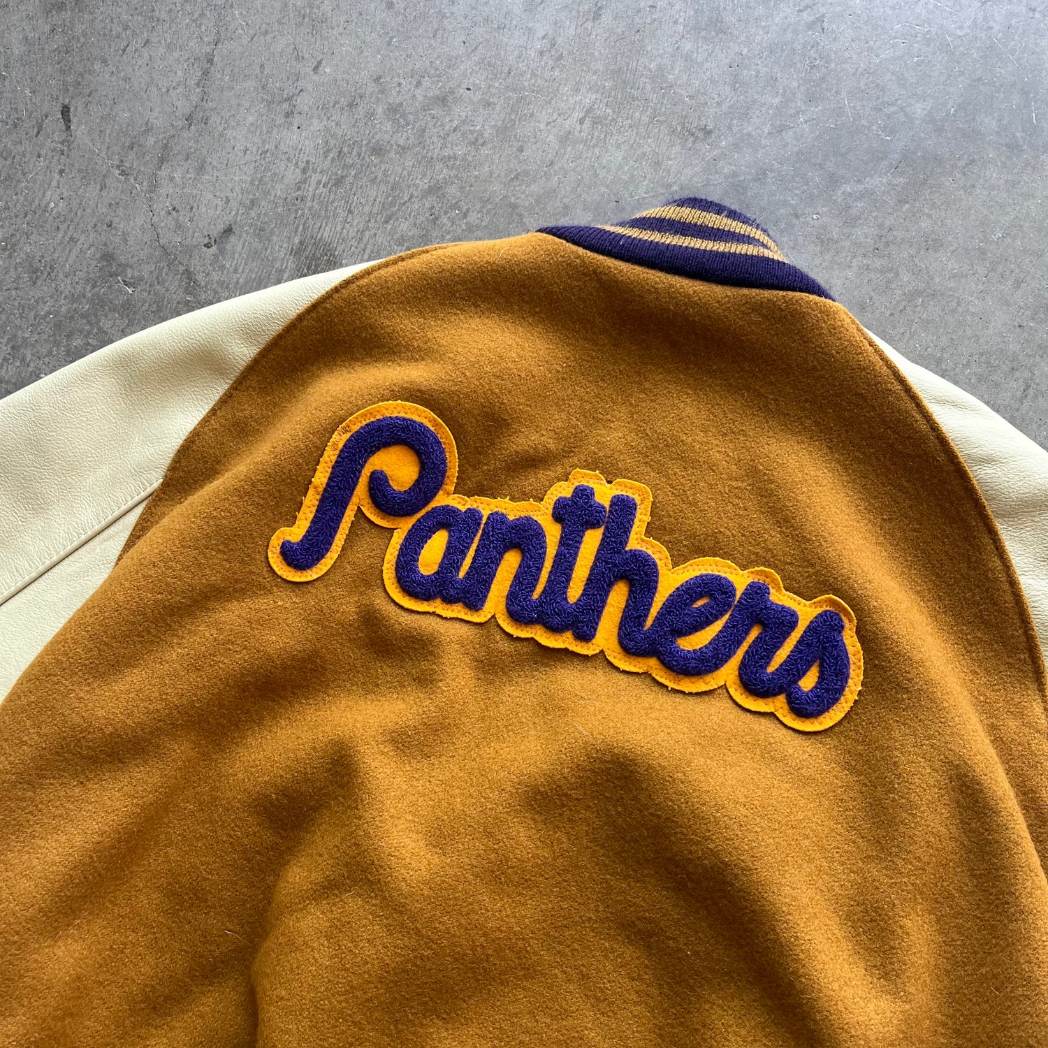 L 00 Panthers Letterman Jacket