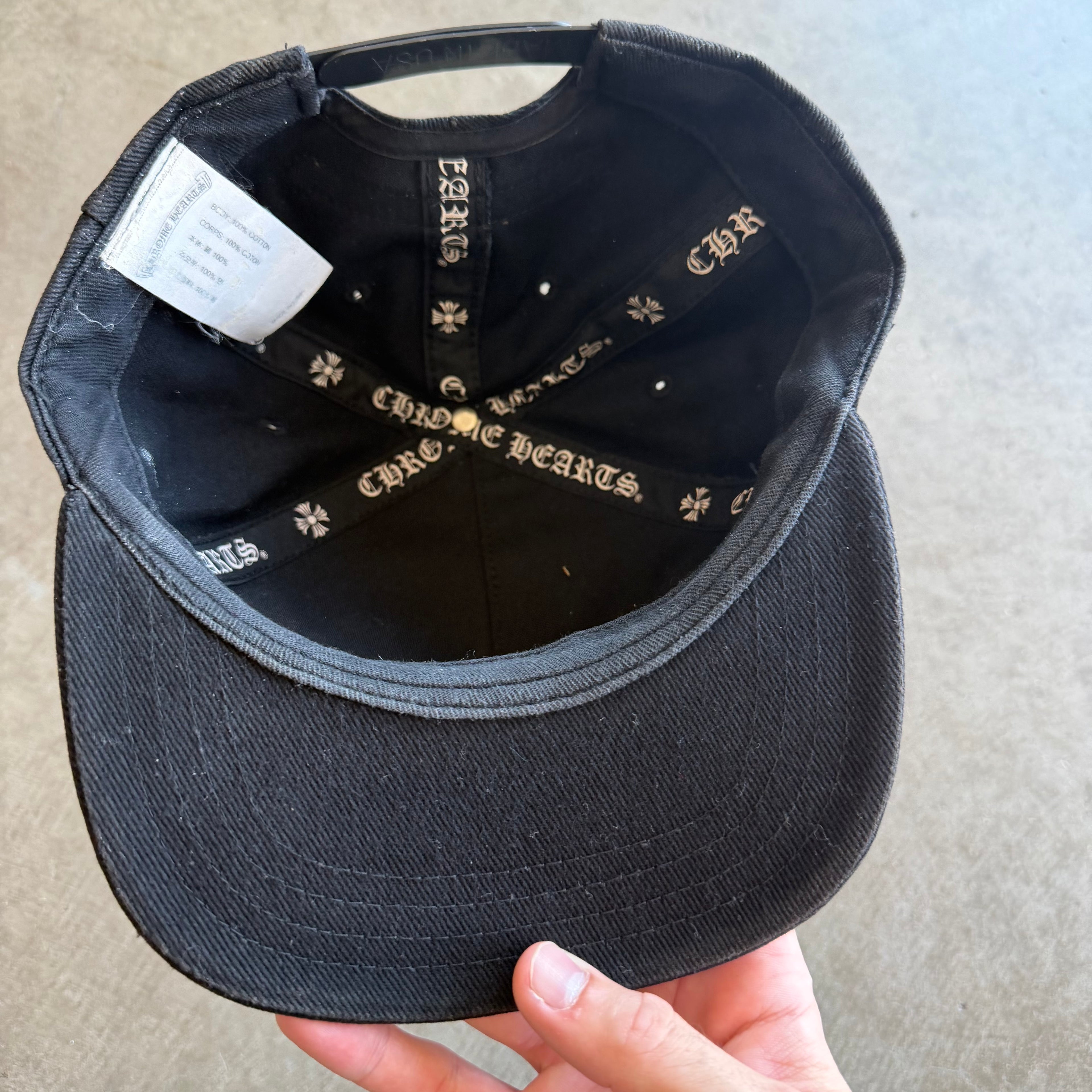 Chrome Hearts Eyechart Hat Black