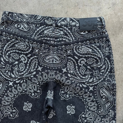 34w New Supreme Jacquard Paisley Pants